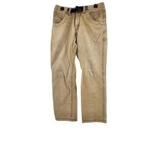 Kavu Chilliwack Pants Mens Medium Heritage Khaki Built-in Belt Hiking Outdoor